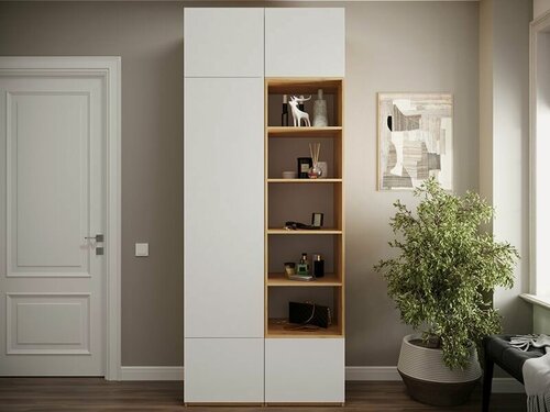 Изображение товара Шкаф распашной для одежды "Дуглас" 90х240х50 Дуб крафт золотой / Лотос