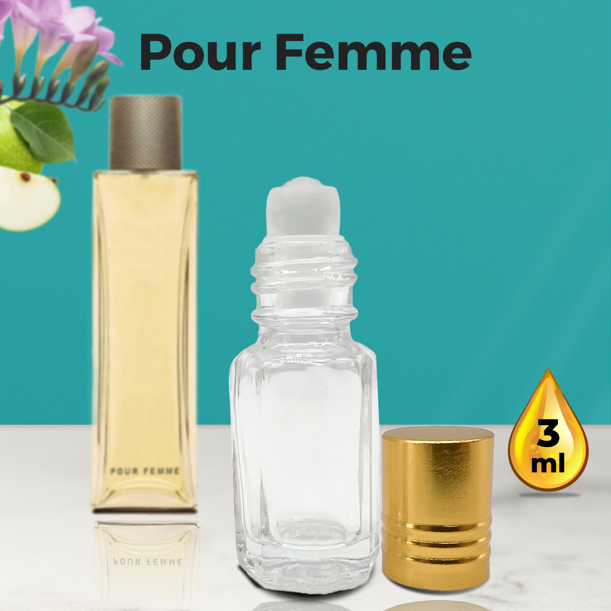 "Pour Femme" - Духи женские 3 мл + подарок 1 мл другого аромата