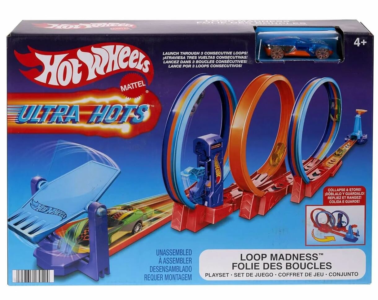 Набор игровой Hot Wheels Action Безумные петли HPX93