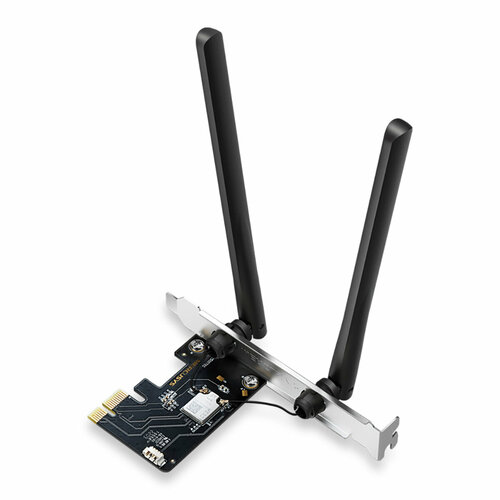 Mercusys MA86XE Адаптер PCI Express с поддержкой Wi-Fi AXE5400 и Bluetooth 5.2 светодиодная лента rgb 5050 с поддержкой bluetooth и wi fi