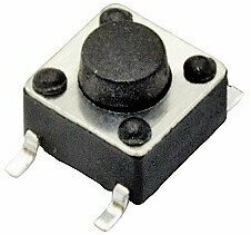 Кнопка тактовая SMD 6х6х5 IT-1102WA 10 шт. микропереключатель 4pin высота штока 1,4мм