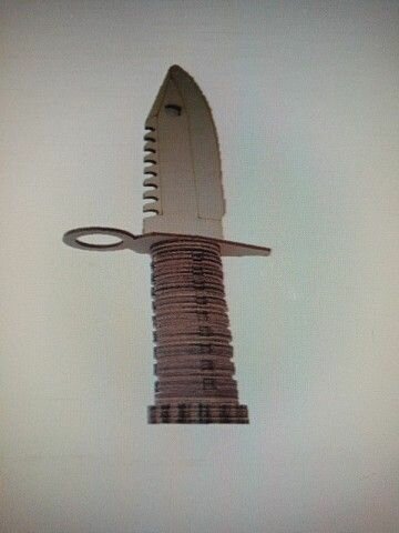 Штык нож (27х8см) Сувенирный М9