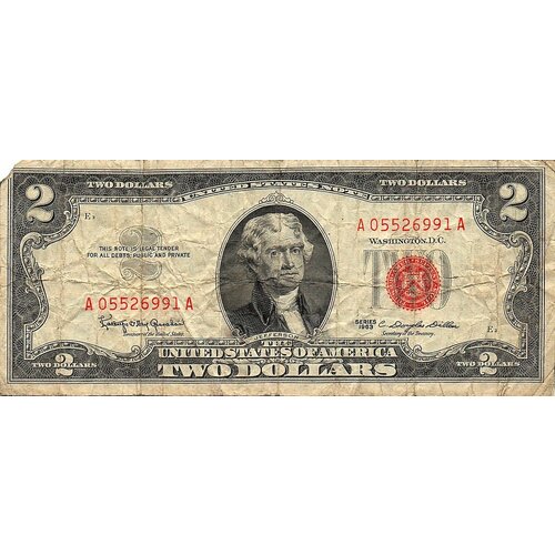 2 доллара 1963 год США 0552