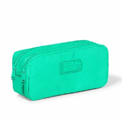 Пенал-косметичка Coral High Camouflage, 2отд, бирюзовый, ткань, 210*100*60