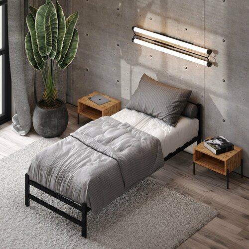 Кровать лофт Майями 90x200 TOPLOFT металлическая