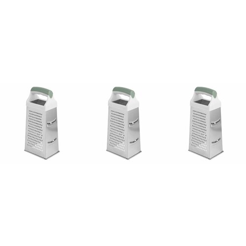 Квазар Терка, 4 поверхности, нержавеющая сталь, полипропилен, 22 см, 3 шт.