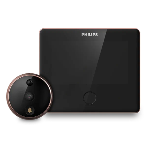 Глазок электронный Philips Easykey DV001, объектив 170°, ИК ночное видение, датчик движения.