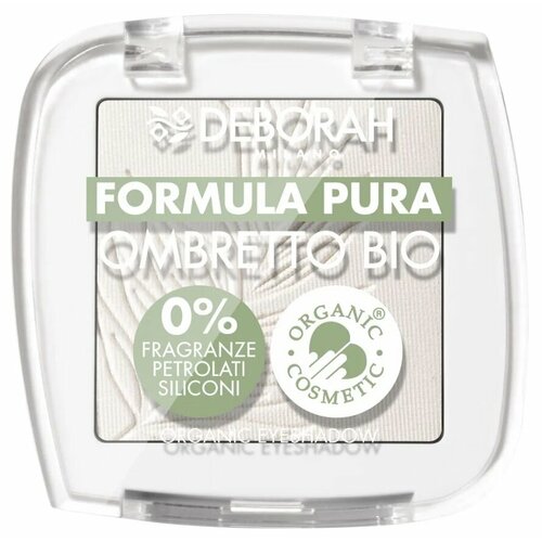 Тени для век Deborah Milano Formula Pura Ombretto Bio, тон 01 Белый, 2,5 гр