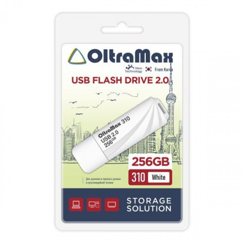 256Gb USB 2.0 OLTRAMAX 310 белый [OM-256GB-310-White]