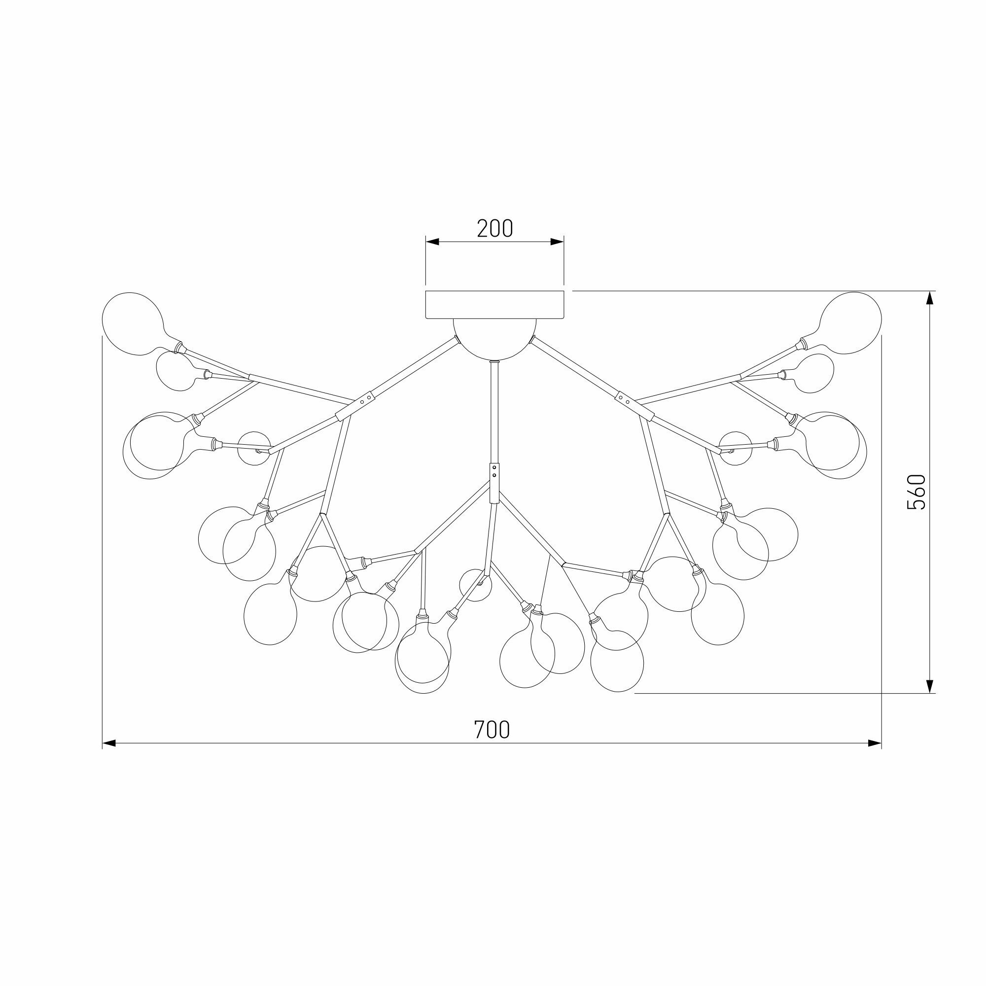 Потолочная люстра Bogate's 566 - фото №5