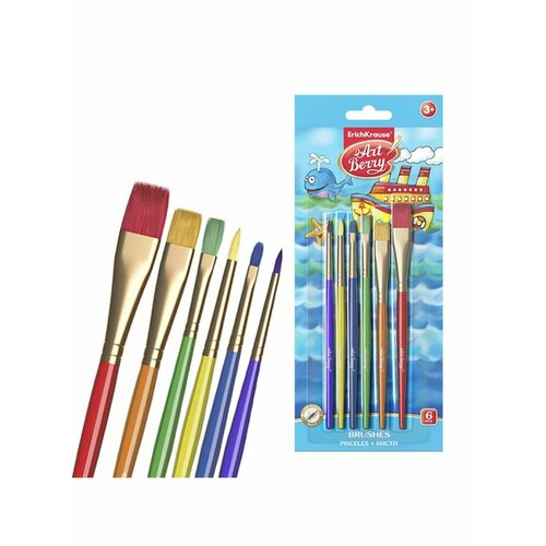 Набор кистей синтетика 6 штук Artberr 543₽