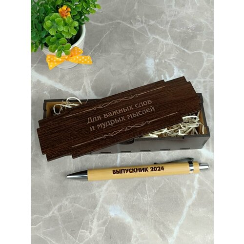 Ручка подарочная шариковая подарок Выпускник 2024 460₽