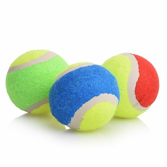 Набор мячей для большого тенниса (3 шт) в пакете с хедером (10702070/160124/3022458, Китай ) 00-1177
