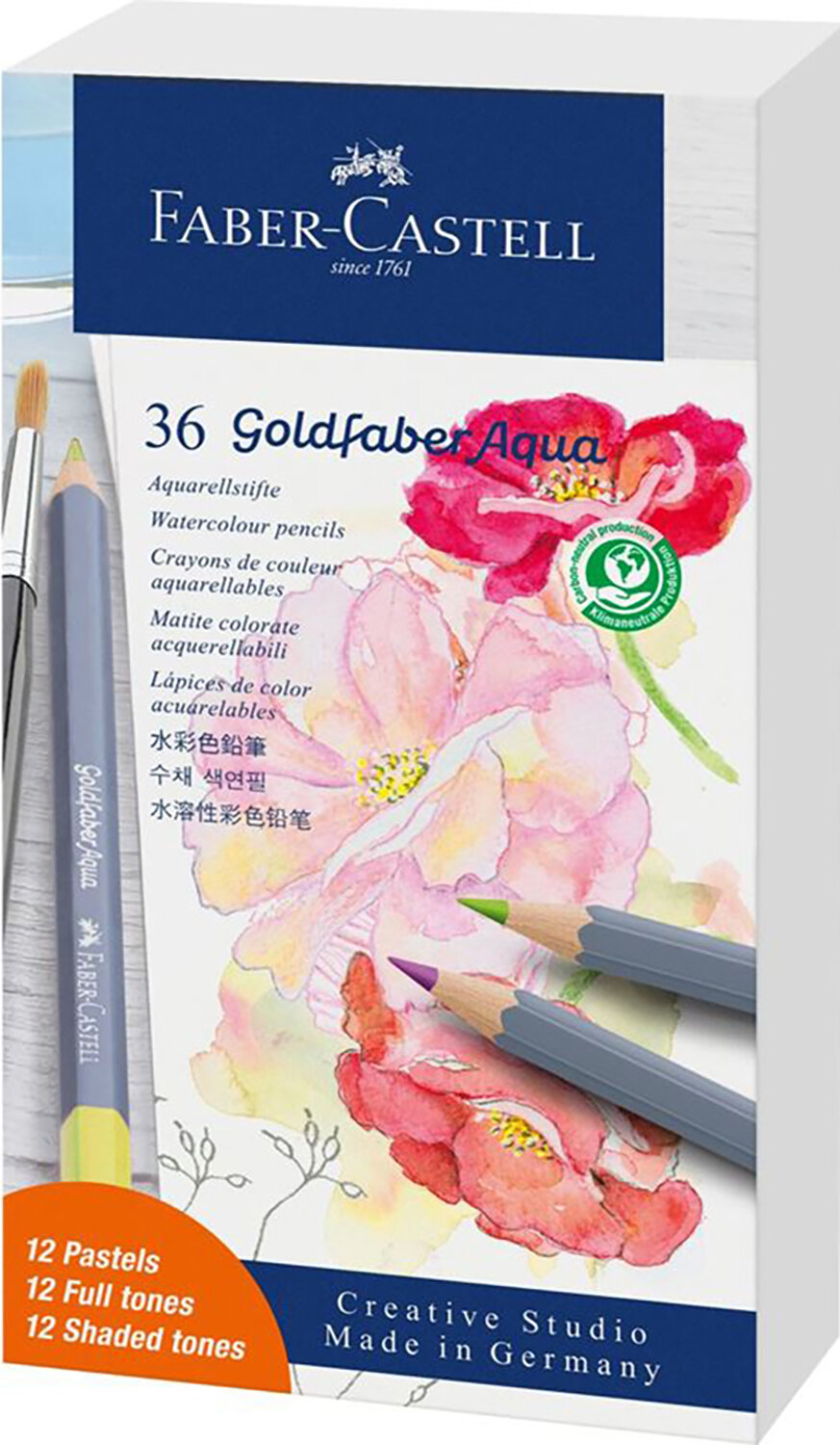 Карандаши акварельные Goldfaber Aqua, 36 цветов