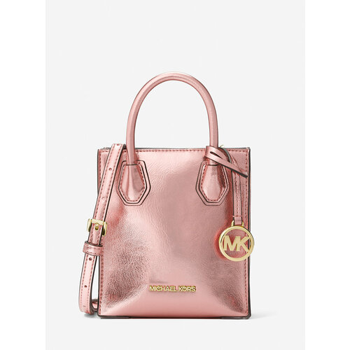 Сумка кросс-боди MICHAEL KORS, фактура лаковая, розовый