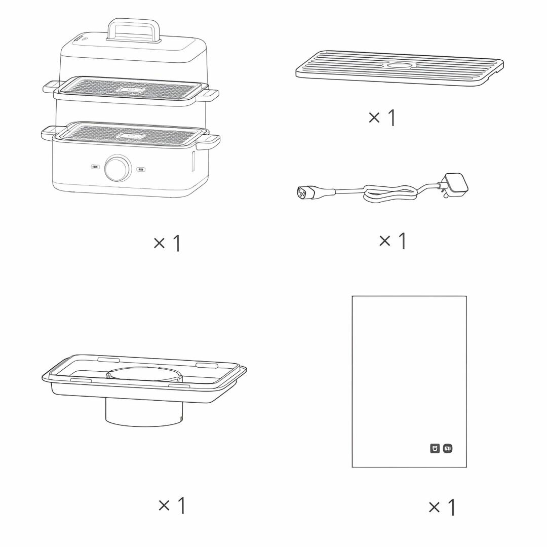Умная Пароварка Xiaomi Mijia Smart Electric Steamer 12L (MES01) CN - фотография № 11