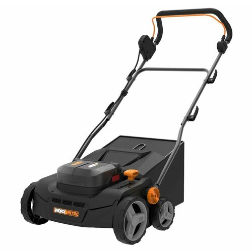 Аккумуляторный скарификатор-аэратор с бесщёточным мотором Worx Nitro WG855E.9, 40 В, ширина обработки 36 см, без АКБ и ЗУ