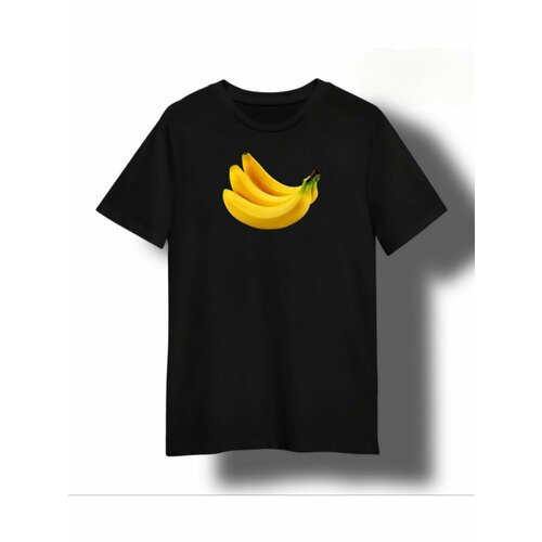 Футболка банан, размер L, черный мужская футболка банан с мороженкой l черный