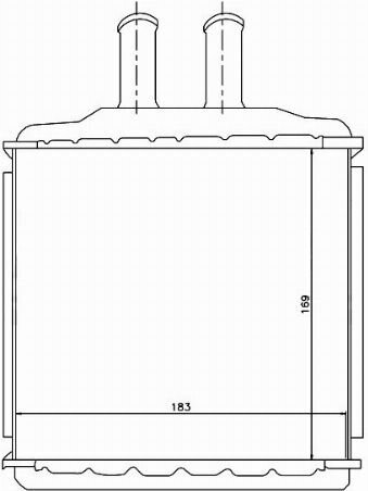 Радиатор отопителя салона CHEVROLET / DAEWOO LACETTI 04-/NUBIRA 03-/SUZUKI FORENZA 03-