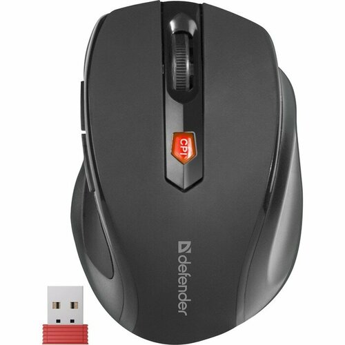 Мышь Defender Ultra MM-315 беспроводная оптическая 1600 dpi 1xAA не в компл чёрная комплект из 3 шт 280500₽