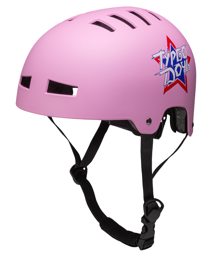 Шлем защитный Creative, с регулировкой, розовый, р. S