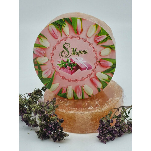 Мыло с люфой Золотая Мацеста 