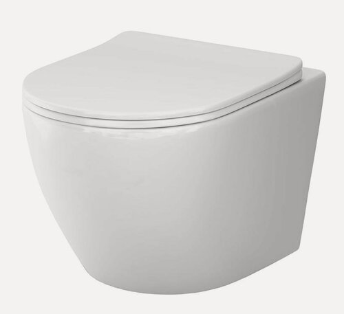 Изображение товара Унитаз подвесной AM.PM Like Aquaspin 370х485х370 безободковый, сиденье микролифт, белый C801900S