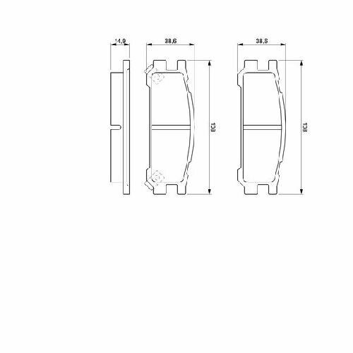 Тормозные колодки Bosch - фото №3