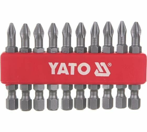 Бита крестовая YATO PН2 1/4 50мм 10шт. YT-0478 36140478 092 1