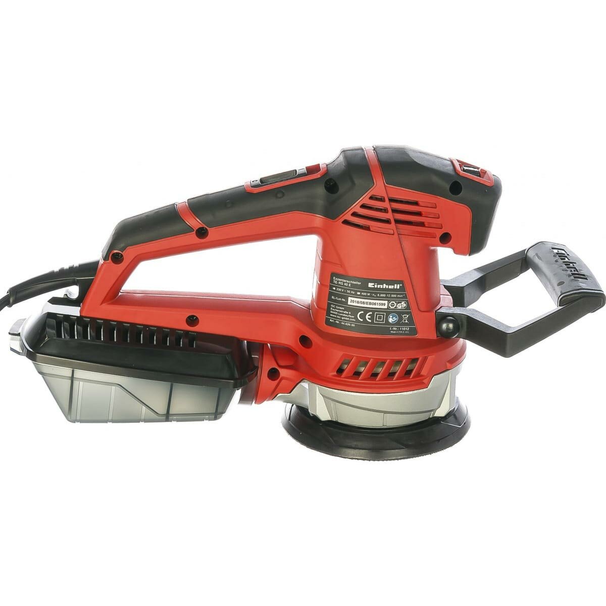 Машинка шлиф. орбит. (эксцентриковая) EINHELL TE-RS 40 E (4462000) 400Вт 12000-24000об/мин 125мм - фото №14