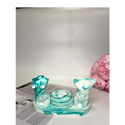 Набор Эдем из гипса зеленый мрамор 840₽