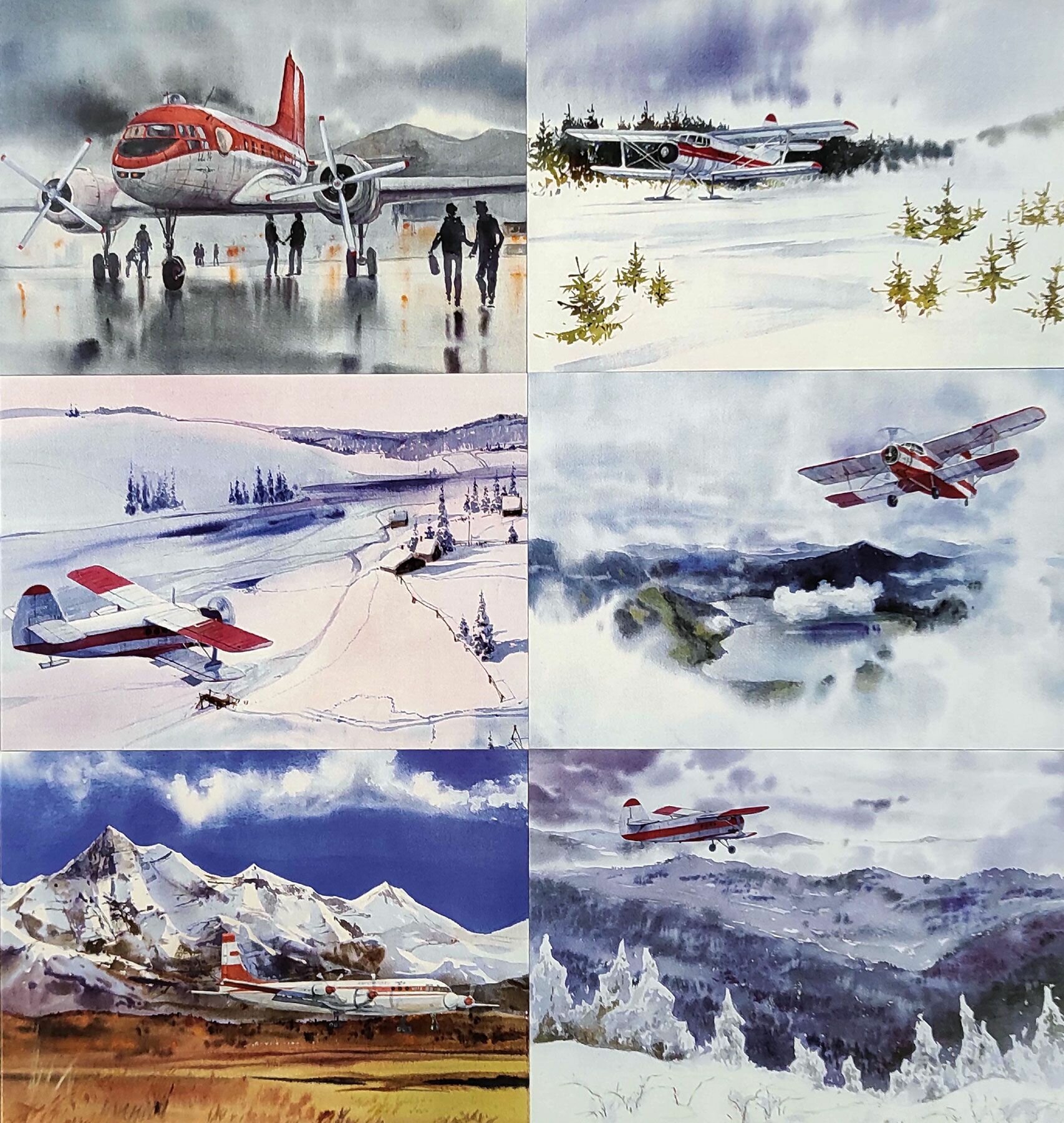 Анна Михайлова. Небо Севера. Набор из 12 открыток — фото 1