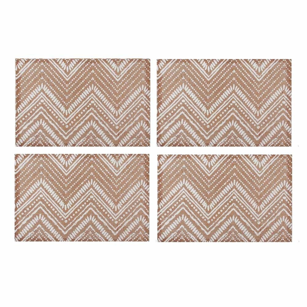 фото Салфетка декоративная прямоугольная для сервировки стола Vetta"Уют", джут, 30x45см, набор 4 штуки