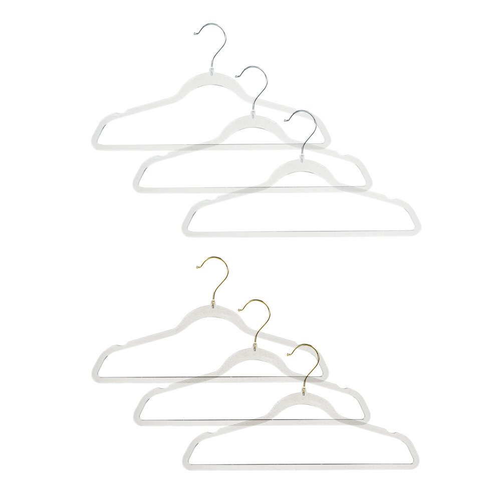 фото VETTA Набор вешалок для одежды "Кристалл" 3шт, полистирол, 2 дизайна