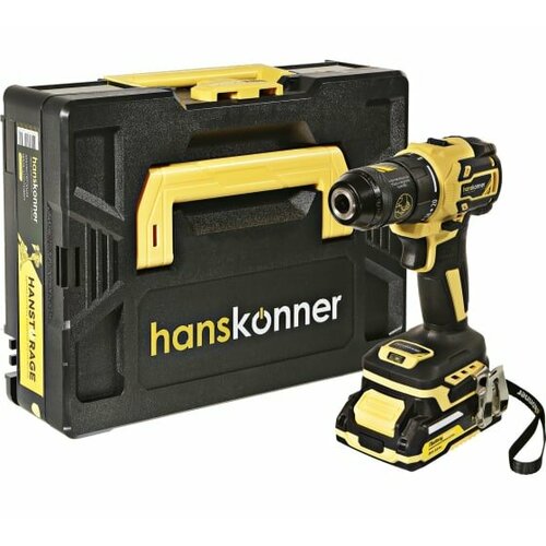 Дрель акк бесщёт Hanskonner HCD2065BLC 18В Li 2Ач 65Нм 13мм 2акк кейс 21599₽