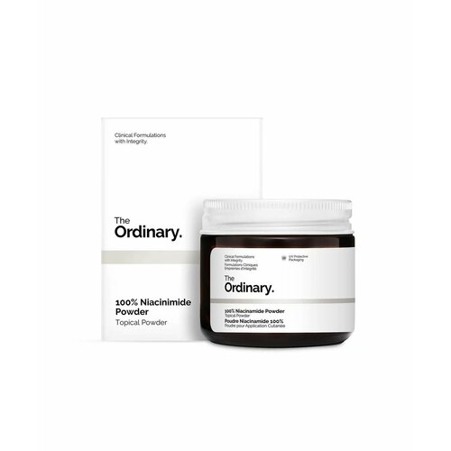 Многофункциональная Пудра - Порошок из 100% ниацинамида для лица TheOrdinary 100% Niacinamide Powder, выравнивает общий тон кожи, осветляет пигментацию и застойные пятна, замедляет процессы старения