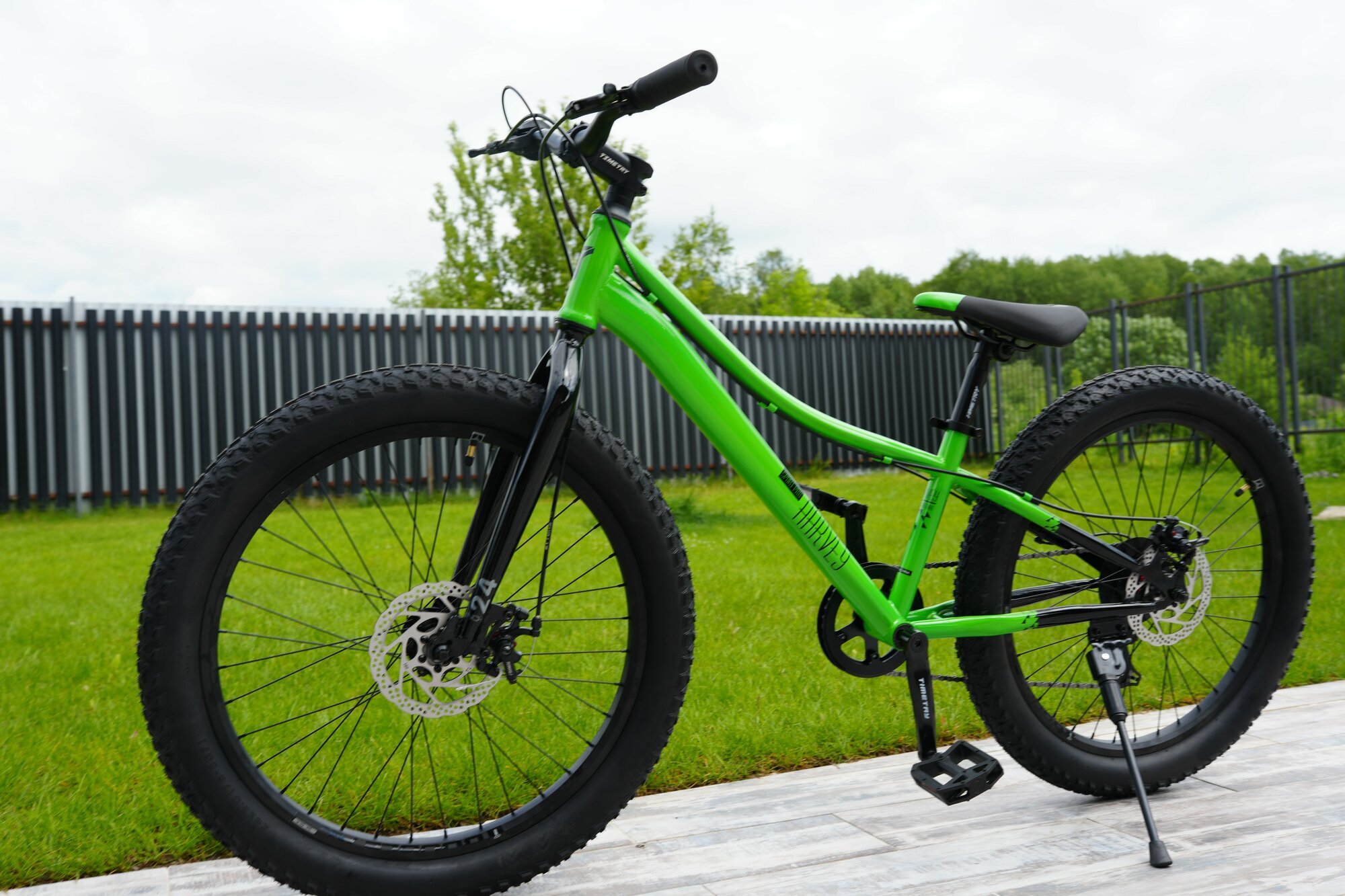 фото Велосипед полу-фэтбайк Fatbike Time Try TT274/7s 24" Рама 12" Детский Подростковый, оранжевый
