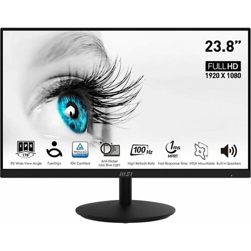 Монитор MSI 238 Pro MP242A черный IPS LED 1ms 169 HDMI MM 300cd 178гр178гр 1920x1080 100Hz VGA DP FHD 307кг 1769900₽