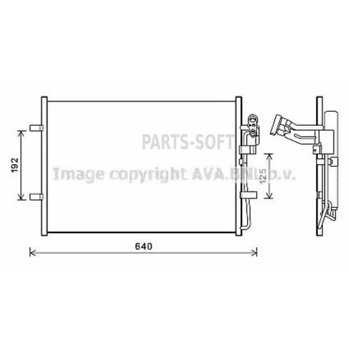 Радиатор Кондиционера Ava арт. MZ5281D