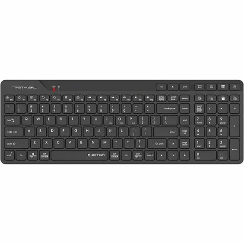Клавиатура беспроводная A4Tech Fstyler FBK27C AS black USB BTRadio slim Multimedia FBK27C AS 2843₽