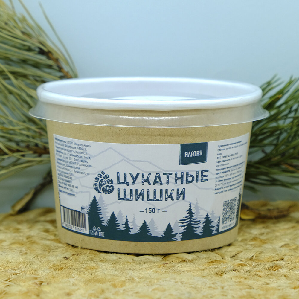 Цукаты из сосновых шишек 150 гр