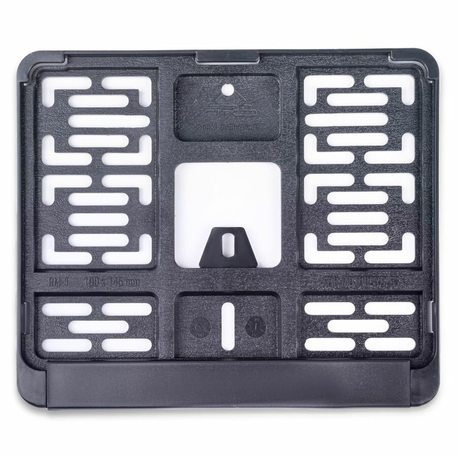 Рамка под номерной знак мотоцикла (чёрная) ТИП4 190х145 мм AVS RN-21