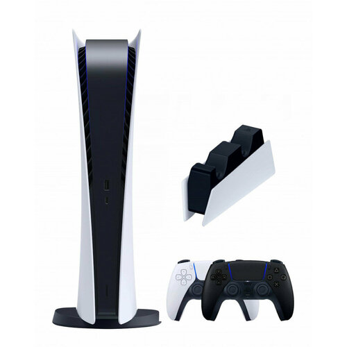 Игровая приставка Sony PlayStation 5 Digital Edition2-ой геймпадчерныйзарядное 72450₽