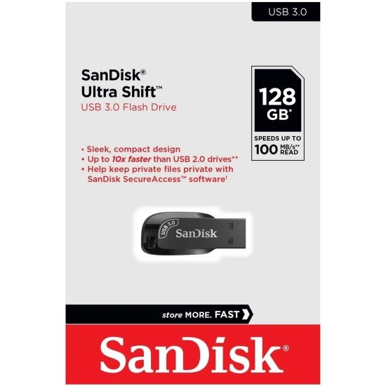 USB флешка Sandisk 128Gb Ultra Shift USB 3.0