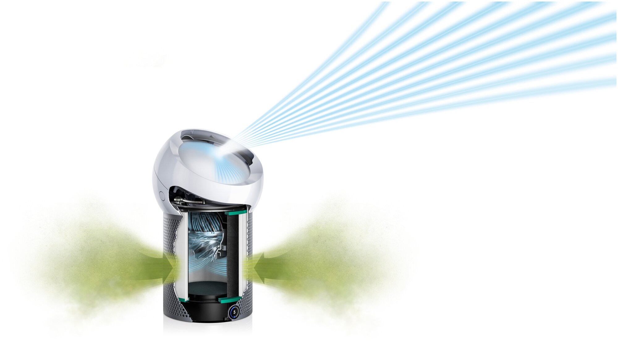 Воздухоочиститель DYSON Pure Cool Me BP01, белый/серебристый [275910-01] - фото №14