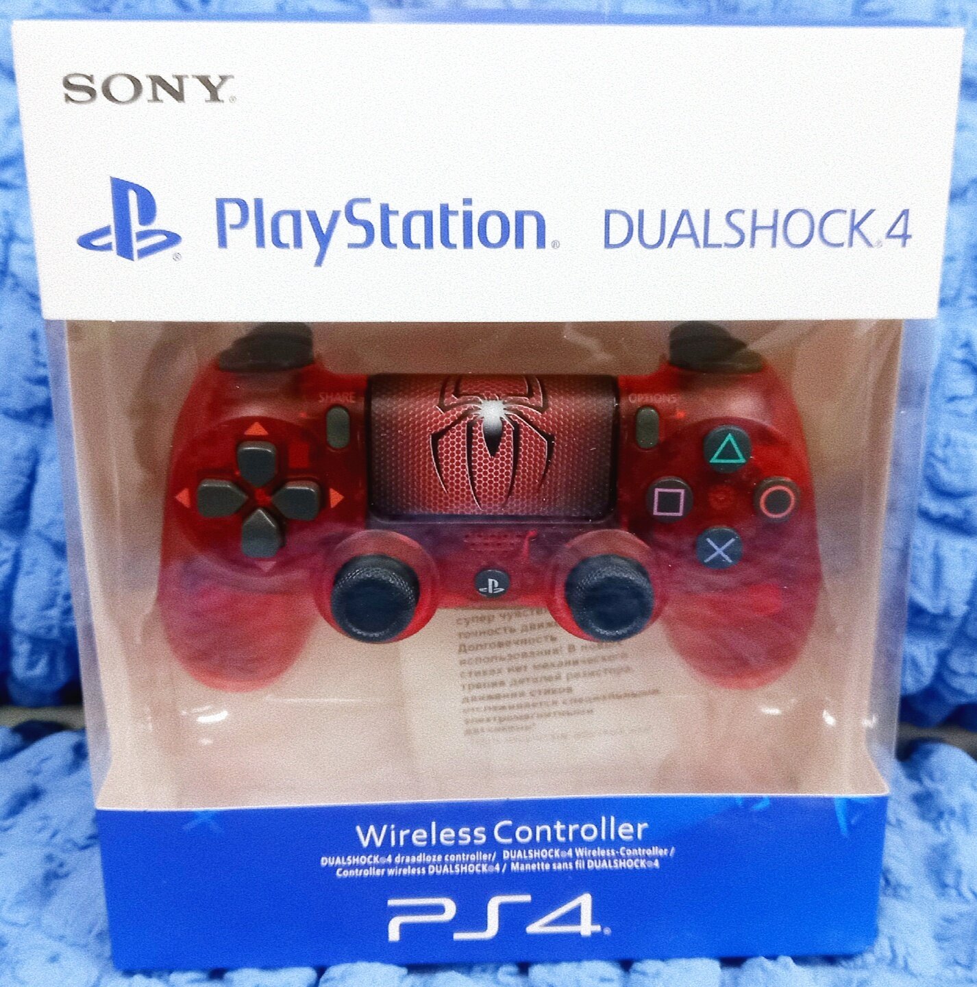 Controller Dualshock 4 Wireless Magnetic Crystal Red Original v.3 - Электро-Магнитные стики (CUH-ZCT3EMS)