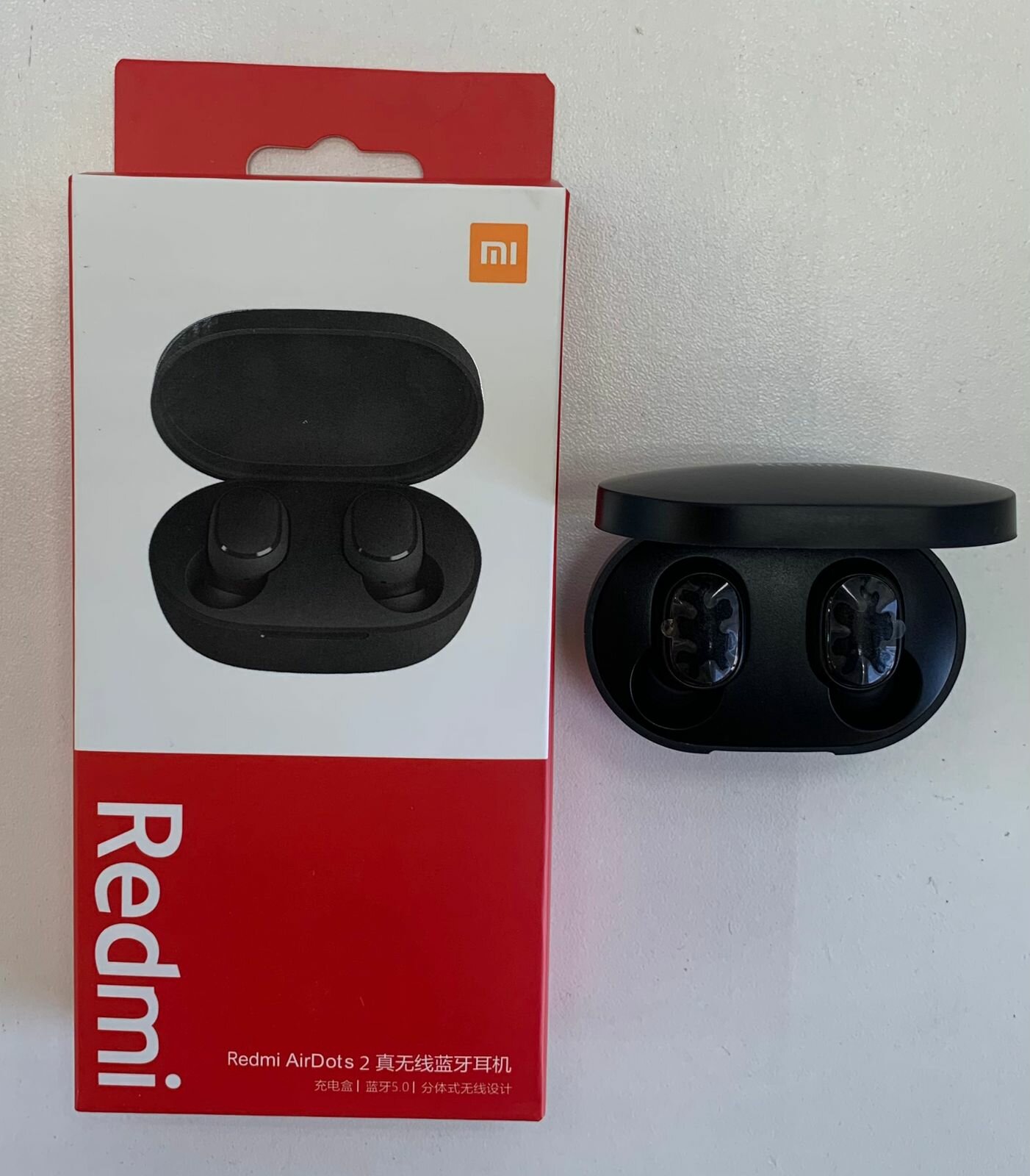 Беспроводные наушники Xiaomi Redmi AirDots 2 CN, microUSB, черный — фото 1