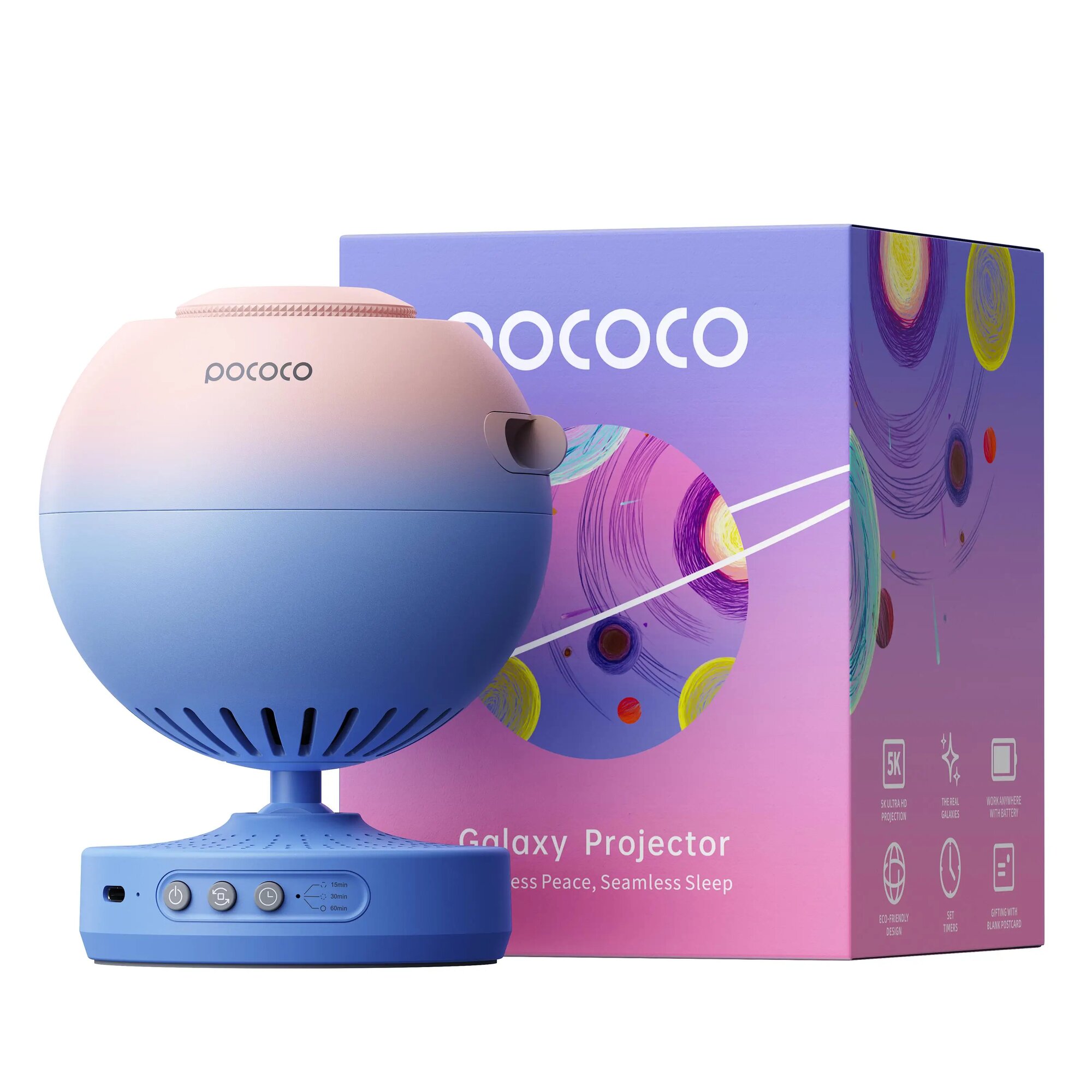 PO COCO Galaxy проектор Blue-Pink