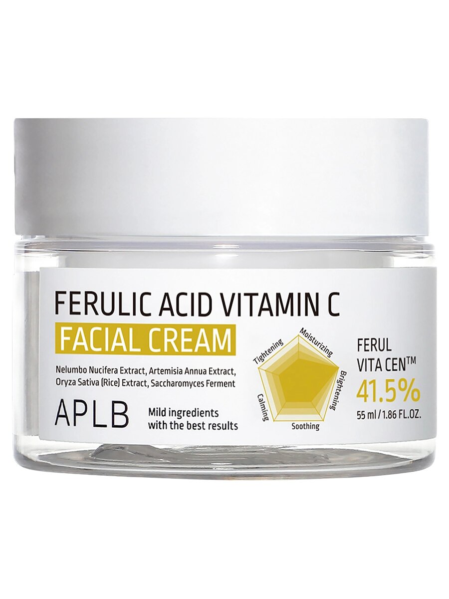 Укрепляющий крем с феруловой кислотой и витамином С для сияния кожи APLB Ferulic Acid Vitamin C Facial Cream 55 мл