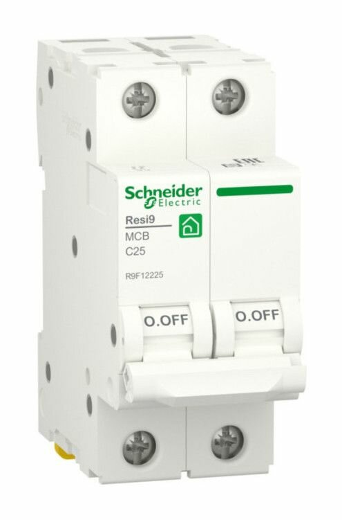 Автоматический Выключатель 2х. полюсной 25A C 6кА Resi9 Schneider Elektric